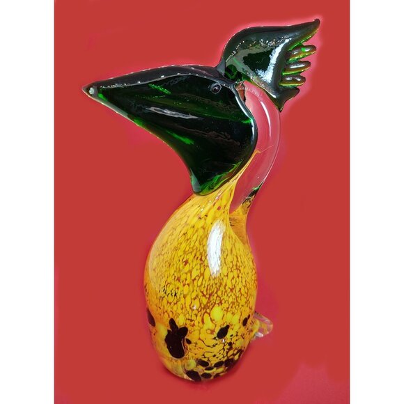 Murano Style Hand-Blown Glass Toucan Figurine - Picture 10 of 10